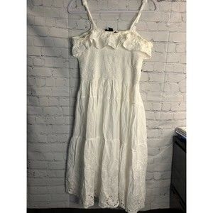 Women's Ashley Stewart Tiered Ruffle Midi Plus Dress. SZ 1X.